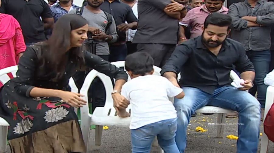 Ntr 28 movie shooting muhurtham Launch Pics