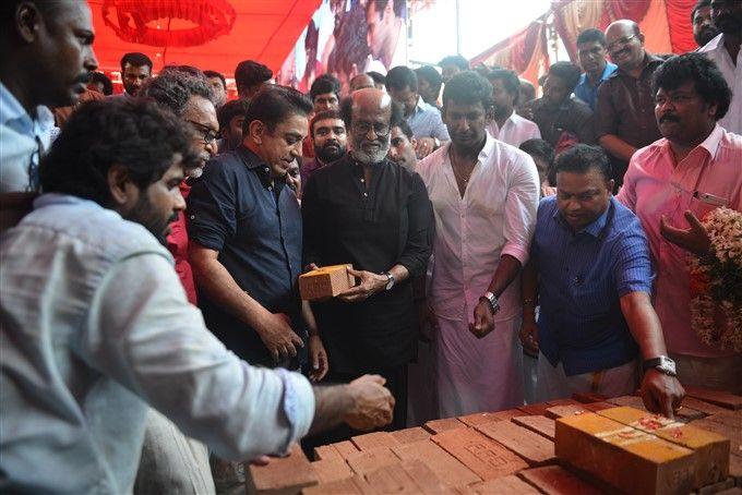 PHOTOS: Nadigar Sangam New Building's Foundation Laying Ceremony