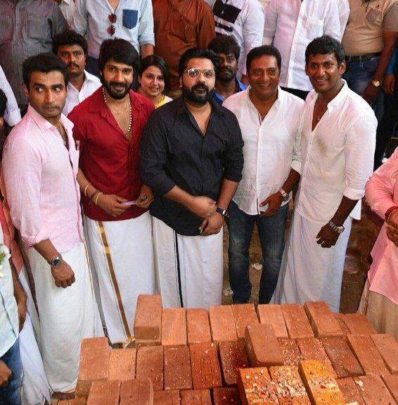 PHOTOS: Nadigar Sangam New Building's Foundation Laying Ceremony
