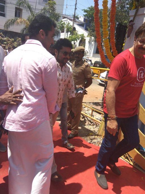 PHOTOS: Nadigar Sangam New Building's Foundation Laying Ceremony