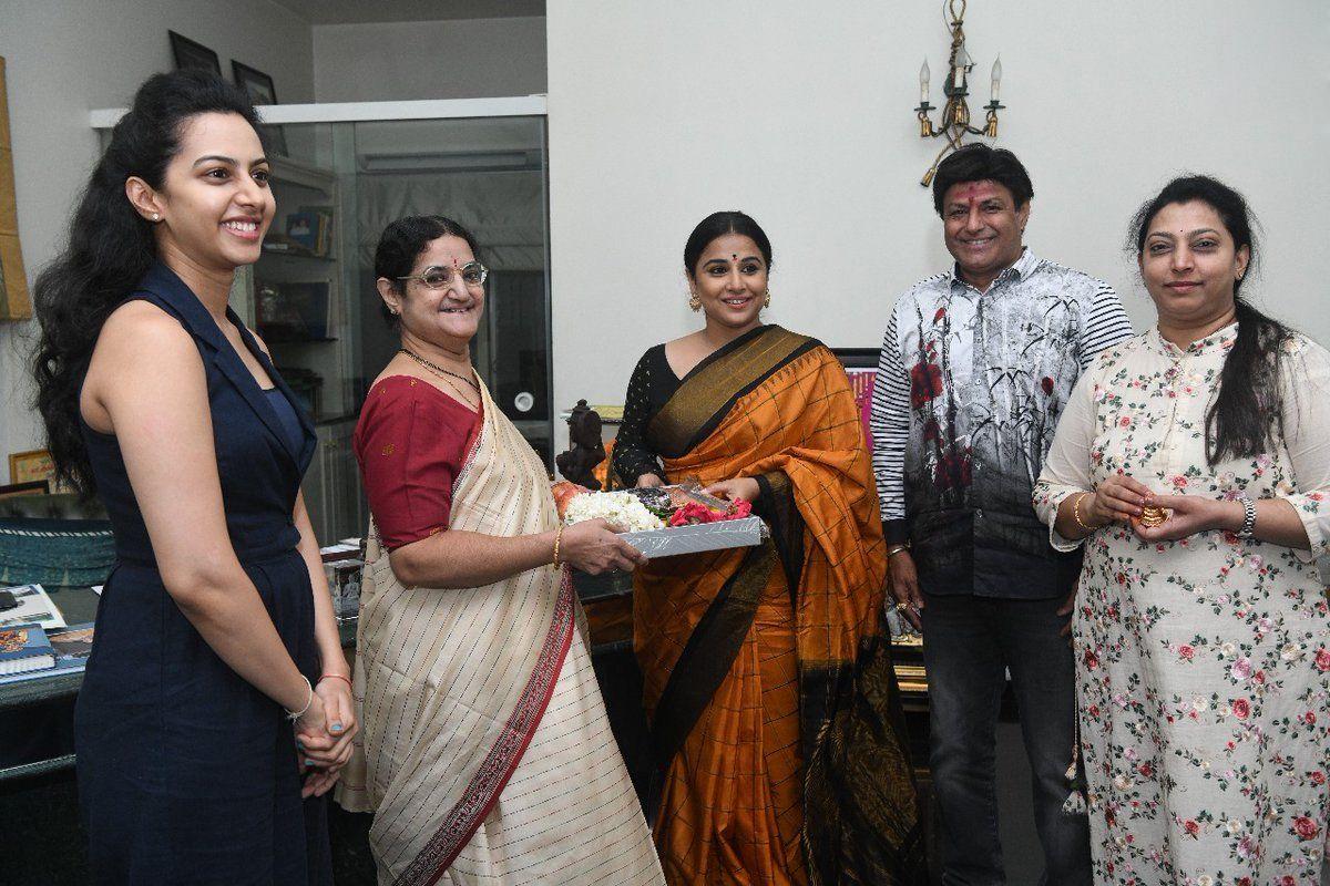 PHOTOS: Nandamuri Family gives a grand welcome to Vidya Balan