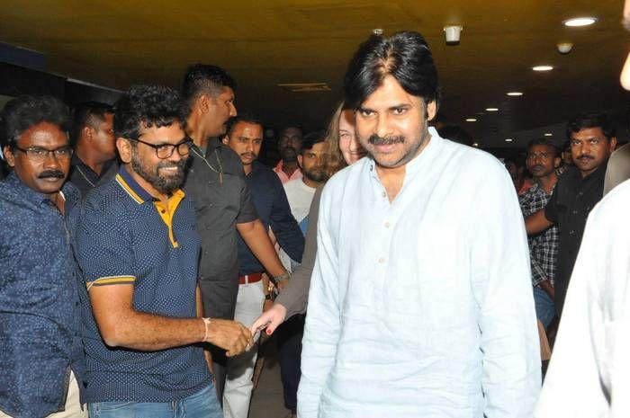 PHOTOS: Pawan Kalyan watched Rangasthalam along with Ram Charan