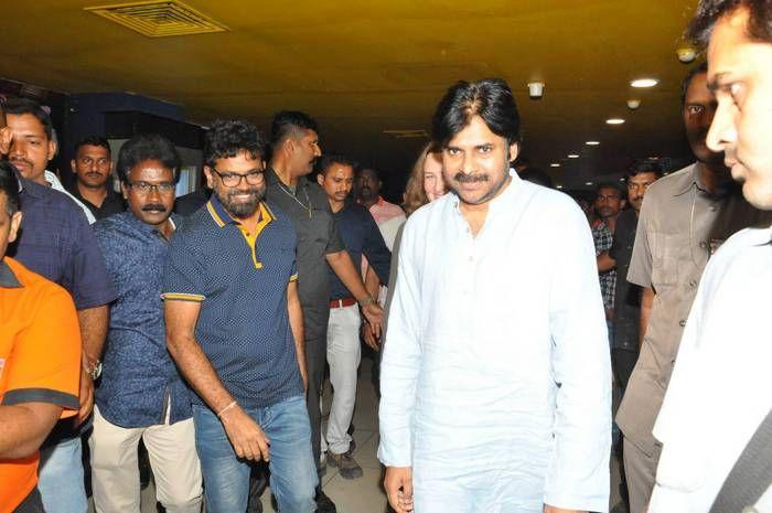 PHOTOS: Pawan Kalyan watched Rangasthalam along with Ram Charan