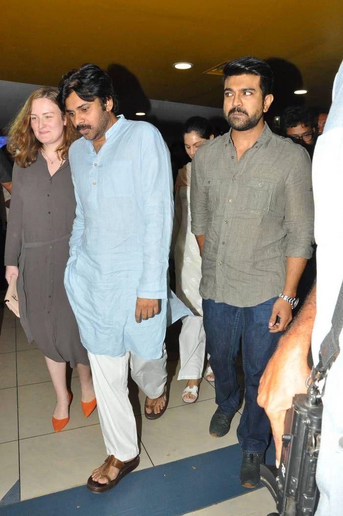 PHOTOS: Pawan Kalyan watched Rangasthalam along with Ram Charan