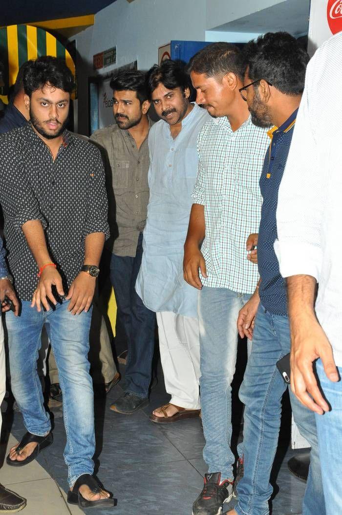 PHOTOS: Pawan Kalyan watched Rangasthalam along with Ram Charan