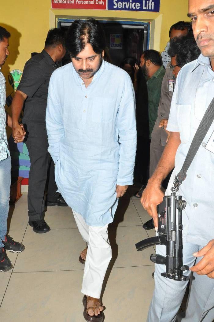 PHOTOS: Pawan Kalyan watched Rangasthalam along with Ram Charan