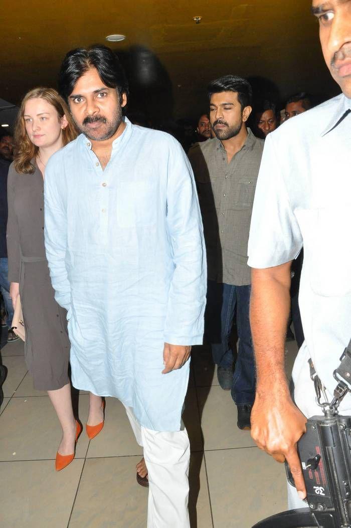 PHOTOS: Pawan Kalyan watched Rangasthalam along with Ram Charan