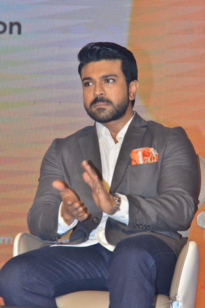 PHOTOS: Ram Charan at Happi Mobiles brand endorsement launch in Hyderabad