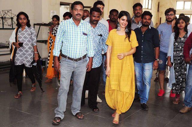 PHOTOS: Samantha Visits Gundala Handlooms in Jangaon District