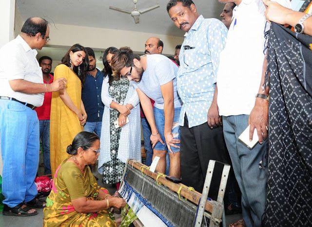 PHOTOS: Samantha Visits Gundala Handlooms in Jangaon District