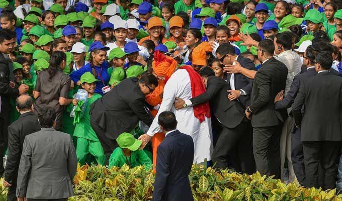 PM Modi at 72nd Independence Day Celebrations at Red Fort Photos