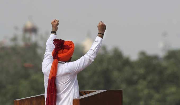 PM Modi at 72nd Independence Day Celebrations at Red Fort Photos