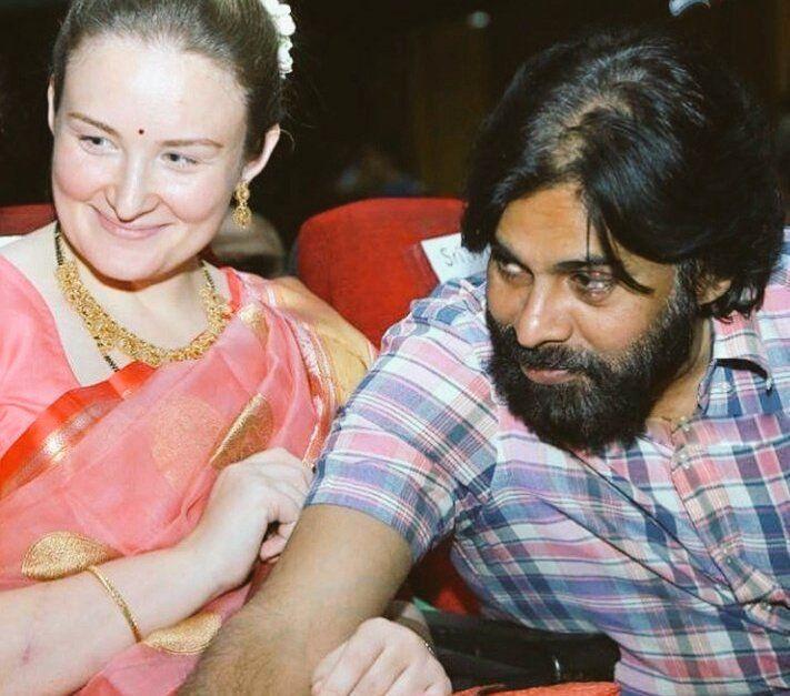 Pawan Kalyan & His Wife Annalezhneva spotted at recent event Photos