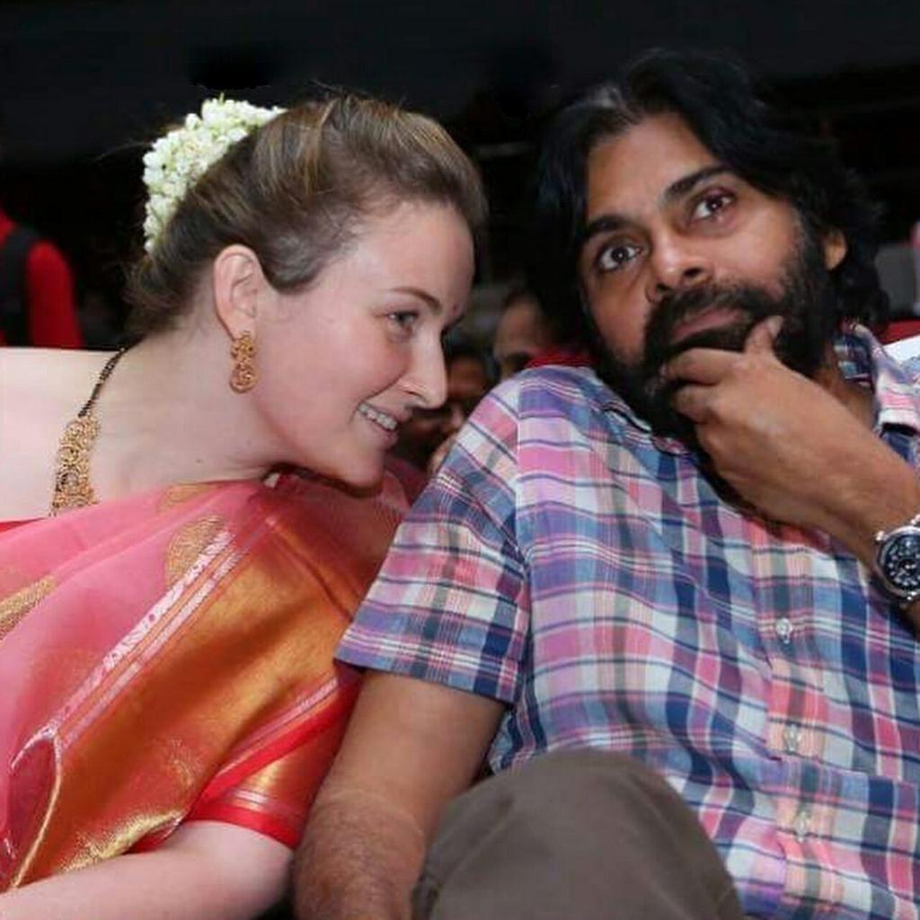 Pawan Kalyan & His Wife Annalezhneva spotted at recent event Photos