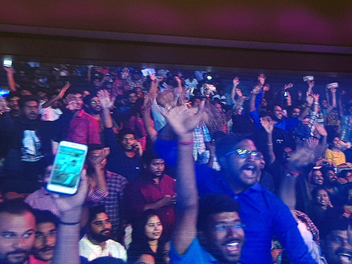 Pawan Kalyan Fans Going Crazy At Agnyaathavaasi Movie Audio Photos