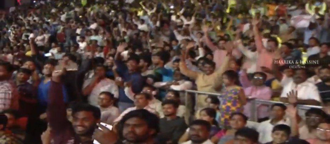 Pawan Kalyan Fans Going Crazy At Agnyaathavaasi Movie Audio Photos