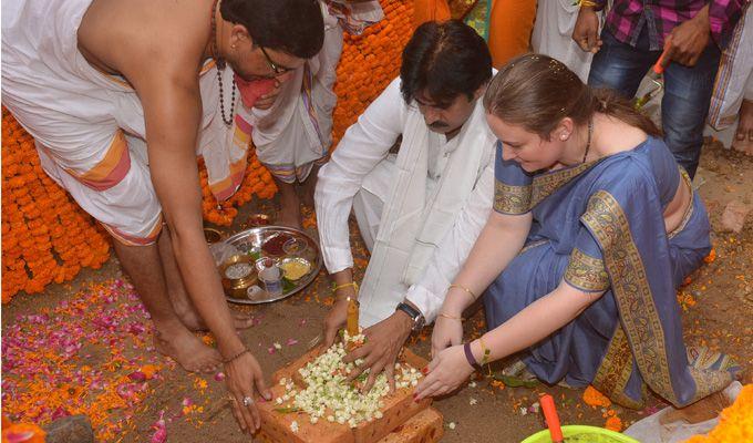 Pawan Kalyan's new house foundation stone ceremony in Amaravati