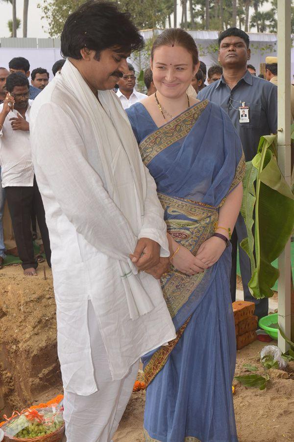 Pawan Kalyan's new house foundation stone ceremony in Amaravati