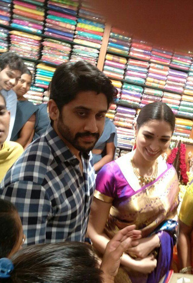 Photos: Naga Chaitanya & Tamannaah Launch a mall in Guntur