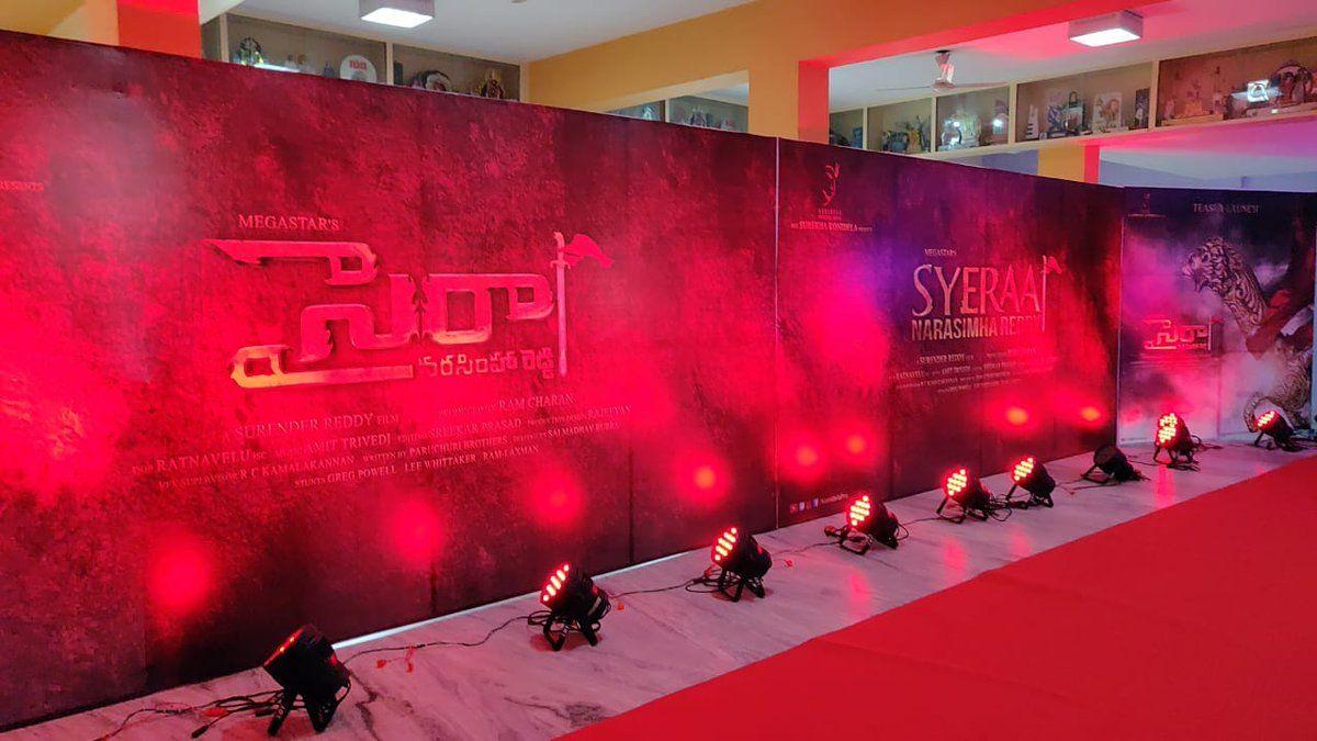 Photos: Teaser Launch Event of SyeRaa to begin shortly