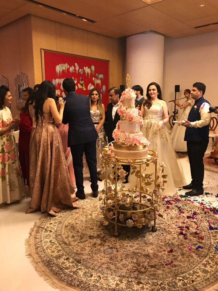 Pics from Akash Ambani & Shloka Mehta's Engagement bash at Taj Holiday
