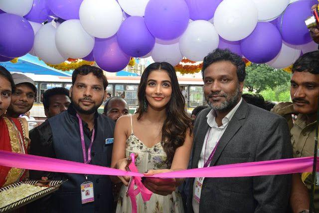 Pooja Hegde Stills at LOT Mobile Store Inauguration At Vijayawada