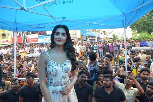 Pooja Hegde Stills at LOT Mobile Store Inauguration At Vijayawada