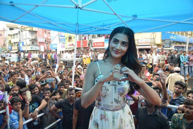 Pooja Hegde Stills at LOT Mobile Store Inauguration At Vijayawada