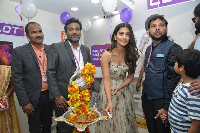Pooja Hegde Stills at LOT Mobile Store Inauguration At Vijayawada