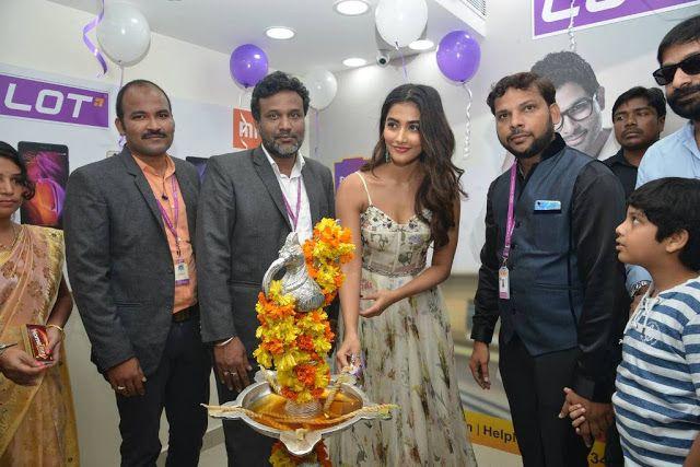 Pooja Hegde Stills at LOT Mobile Store Inauguration At Vijayawada