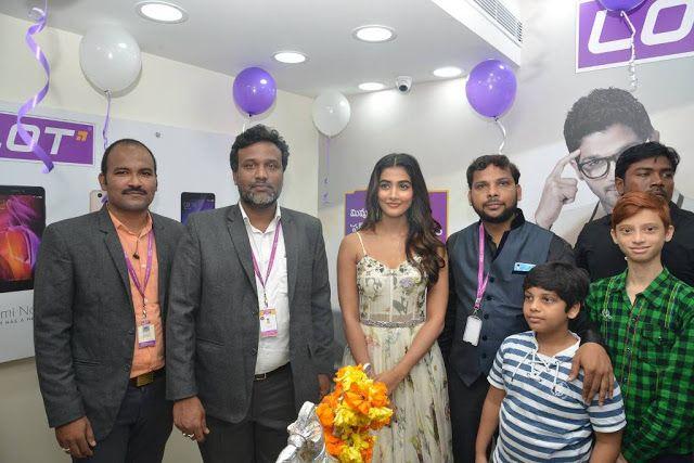 Pooja Hegde Stills at LOT Mobile Store Inauguration At Vijayawada