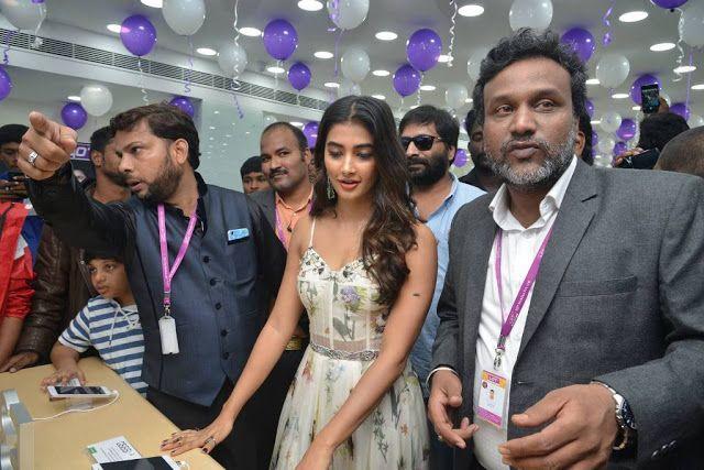 Pooja Hegde Stills at LOT Mobile Store Inauguration At Vijayawada