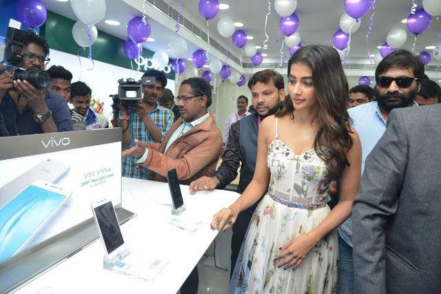 Pooja Hegde Stills at LOT Mobile Store Inauguration At Vijayawada