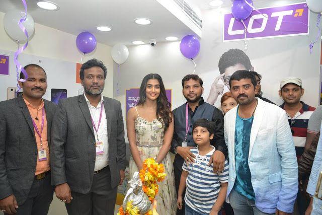 Pooja Hegde Stills at LOT Mobile Store Inauguration At Vijayawada