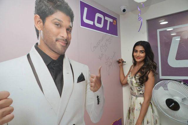 Pooja Hegde Stills at LOT Mobile Store Inauguration At Vijayawada