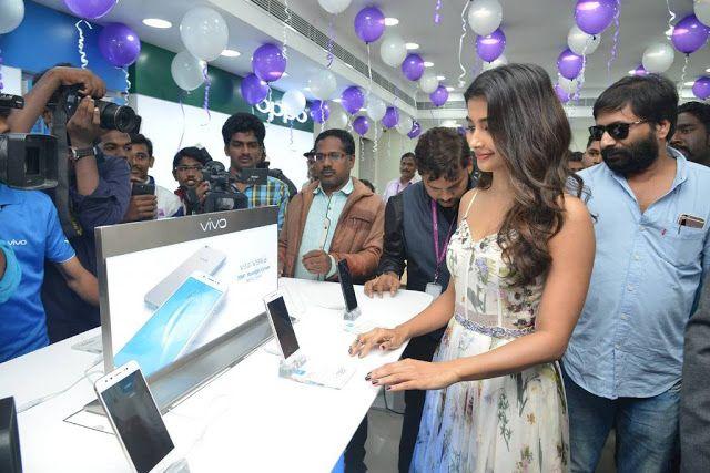 Pooja Hegde Stills at LOT Mobile Store Inauguration At Vijayawada