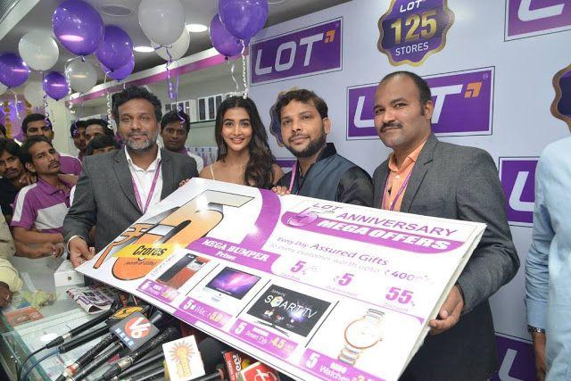 Pooja Hegde Stills at LOT Mobile Store Inauguration At Vijayawada