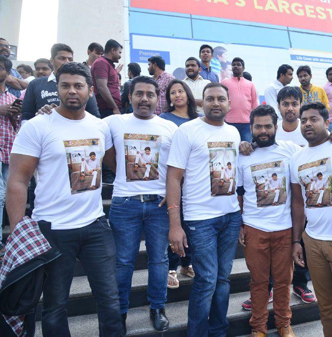 Agnyaathavaasi Fans Hungama at Sandhya 70mm & Prasads Multiplex