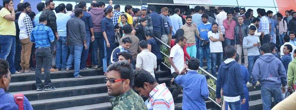 Agnyaathavaasi Fans Hungama at Sandhya 70mm & Prasads Multiplex