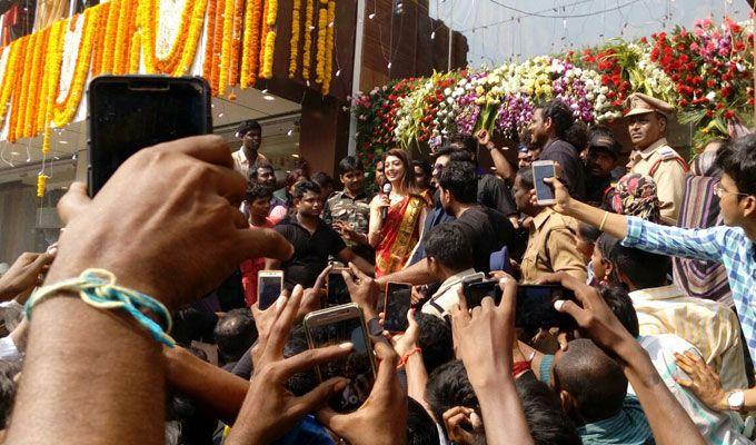 Pranitha Subhash & Actor Nikhil at Nandyal Mall Opening Photos