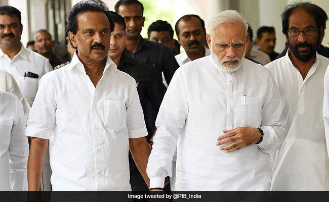 Prime Minister Narendra Modi paid tribute to DMK chief M Karunanidhi