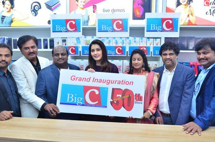 Raashi Khanna Stills at BigC Mobiles Store Launch