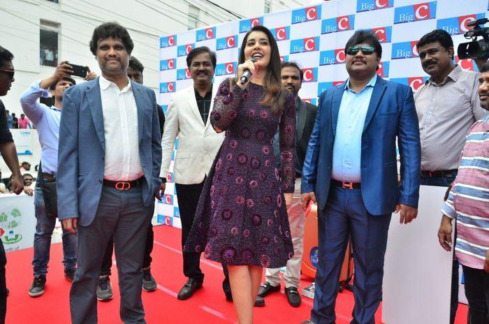 Raashi Khanna Stills at BigC Mobiles Store Launch