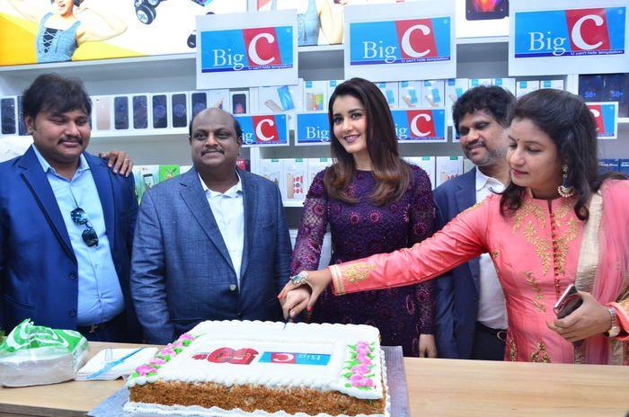 Raashi Khanna Stills at BigC Mobiles Store Launch