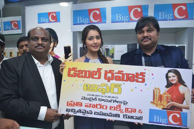 Raashi Khanna inagurates Big C mobile store at Guntur Photos