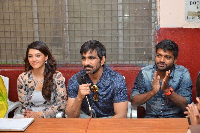 Raja The Great Movie Team at Devnar School Photos