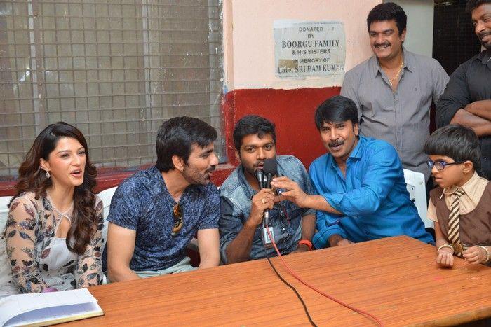 Raja The Great Movie Team at Devnar School Photos