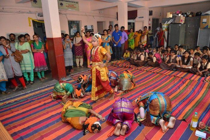 Raja The Great Movie Team at Devnar School Photos