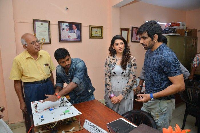 Raja The Great Movie Team at Devnar School Photos