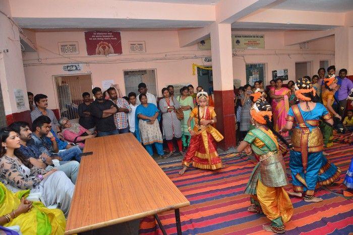 Raja The Great Movie Team at Devnar School Photos